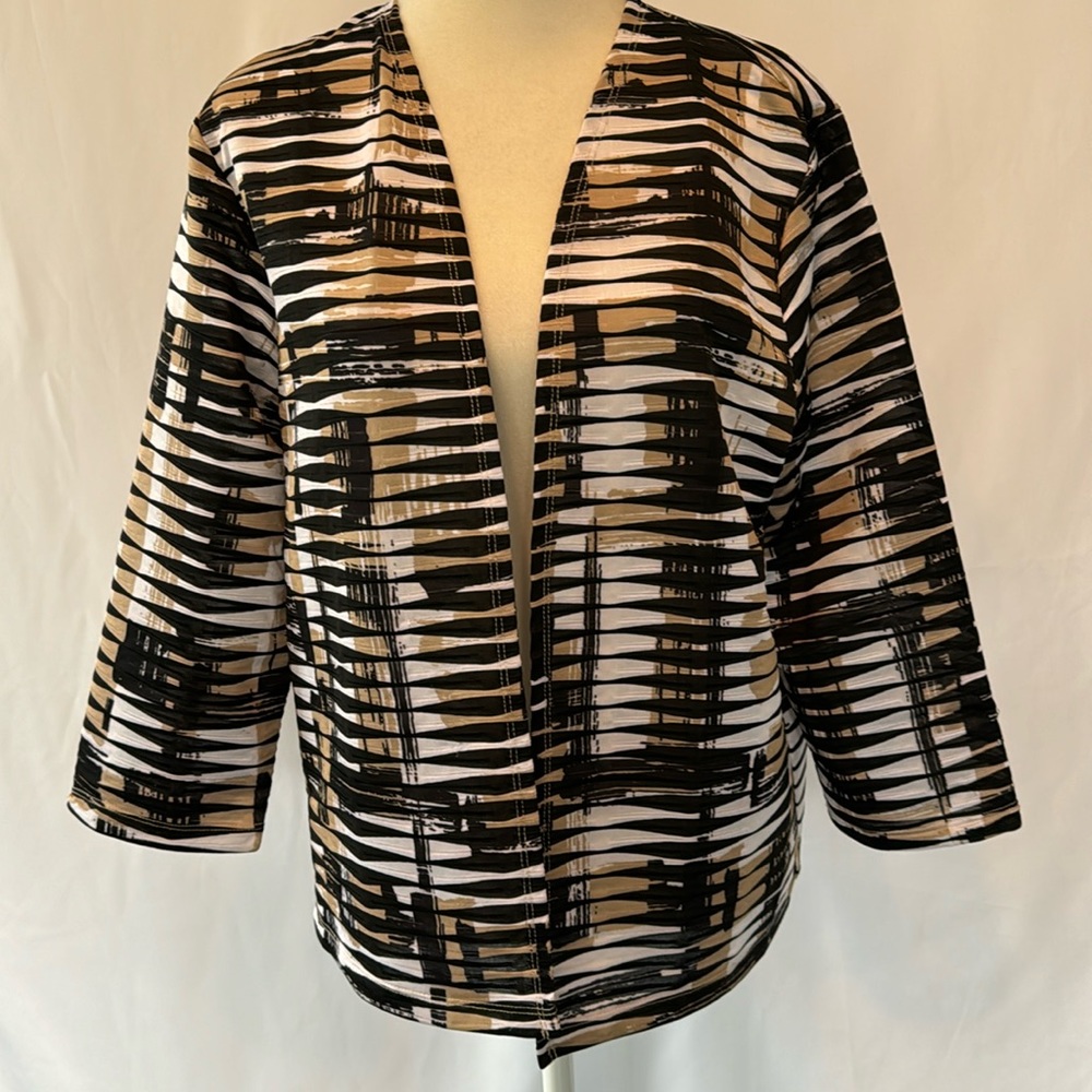 ❤️3/$30 Alfred Dunner 3/4 SleeveJacket Cardigan